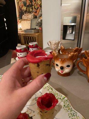 Cookie shot glass made from Wilton's mold @ Michaels Arts & Crafts