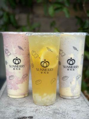 Kumquat Lemon Green Tea With Lychee Jelly Strawberry Short Cake Smoothie Taro Milk  @dangit.all