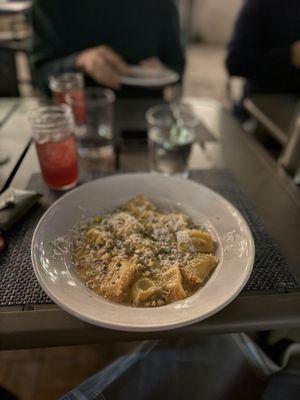 Corn agnolotti