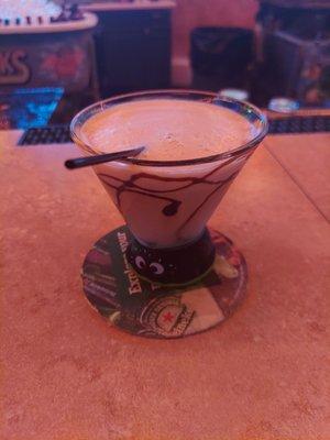 Chocolate martini at Two Bucks! Awesome! Eddie is fab!