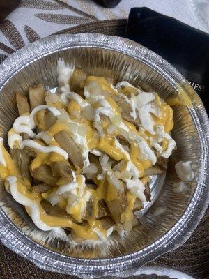 Potato bowl- cold fries- uncooked potato was inedible.