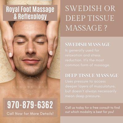 Royal Foot Massage & Reflexology
 1755 Central Park Dr #130, Steamboat Springs, CO 80487
 Call Us at 970-879-6362