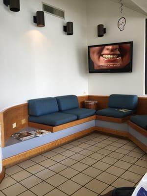 Part of the waiting area.