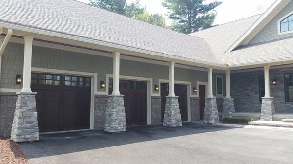 Stone columns: Echo Ridge country ledgestone by Boral Cultured Stone Co.