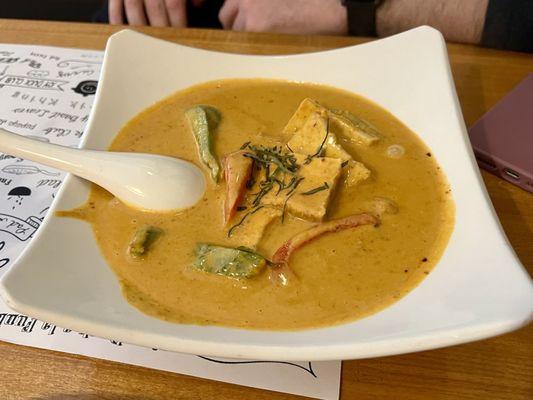 Vegan Panang Curry - Remind them no fish sauce