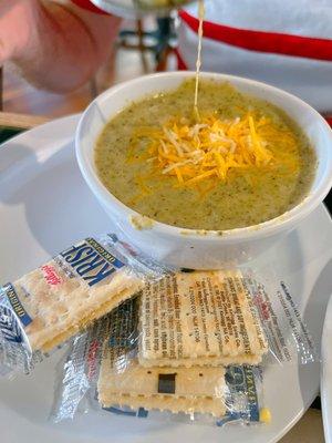 Broccoli cream soup.