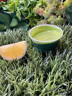 Wheatgrass Shots full of antioxidants