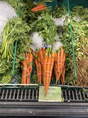 The freshest carrots I've ever seen and so tender