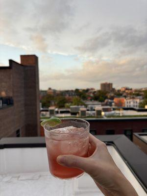 Cocktail from Good Fortune Rooftop Bar