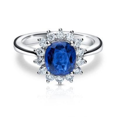 Blue Sapphire, just like Princess Diana's iconic ring.