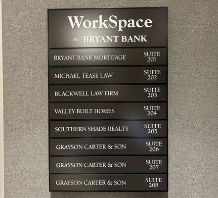 Workplace chart for Blackwell Law