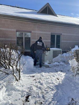 Mount Olive Township condenser installation