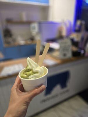 Hokkaido Milk x Matcha swirl! $4.50!