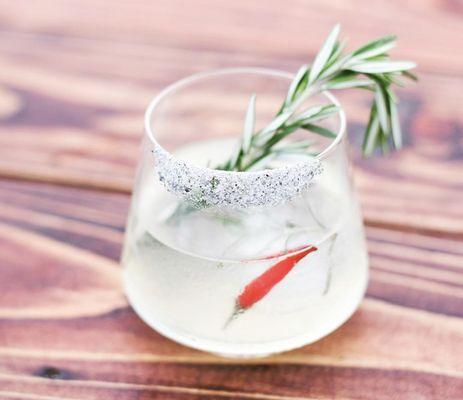 Rosemary & Hawaiian Chili Pepper Simple Syrup (make your own Margaritas)