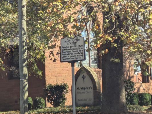 Mary Potter Academy Historical Marker, Oxford