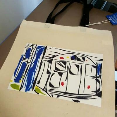 Custom printed totes