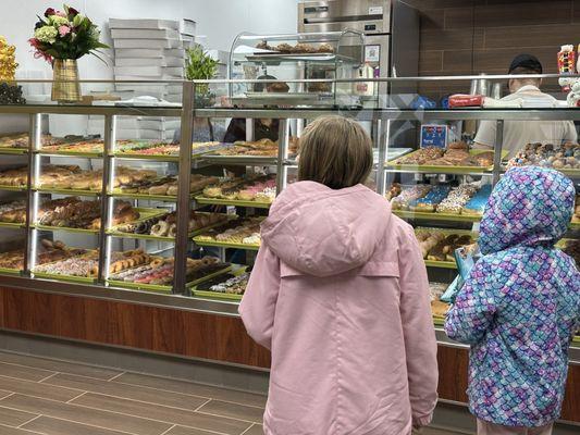 Large selection of donuts!