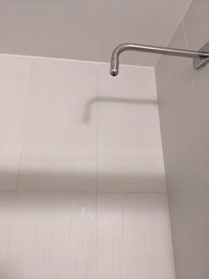 Broken shower.