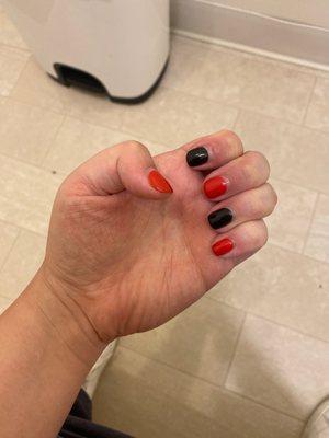 Two weeks after getting my gel mani!