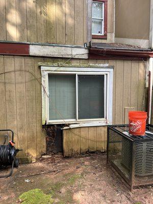 Rotted siding