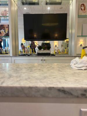 The dry bar