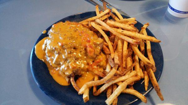 Blue Sky "steak" and fries