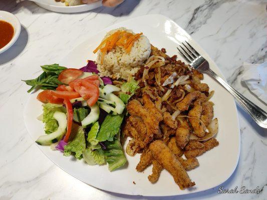 Fish Fajitas...yummy.