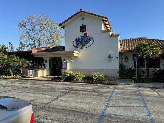 Front of restaurant