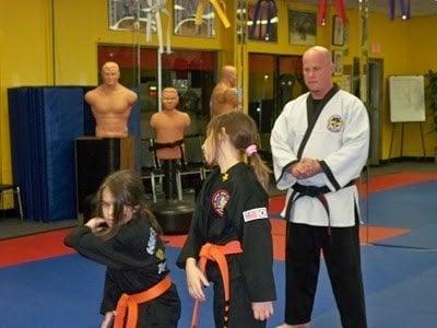 Kids Hapkido belt testing