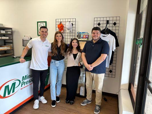 Meet the Minuteman Press North San Antonio team! We bring your ideas to life with creative, reliable printing and marketing solutions.