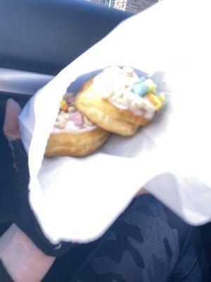 The lucky charms donuts