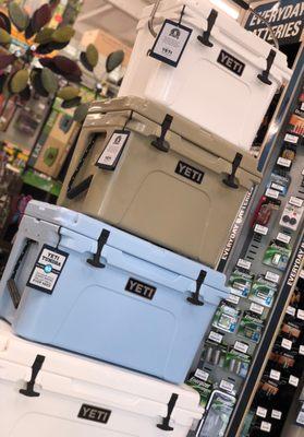 We carry Yeti coolers!