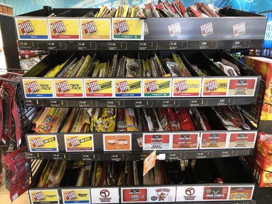 Look at all these Slim Jim flavors!