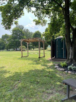 Outdoor potty.