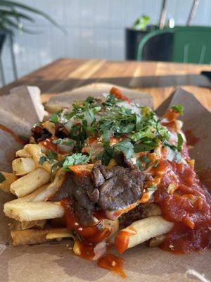 Was blown away by how good these Kim Chi fries were.  Look at how massive that short rib is!