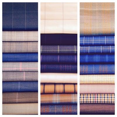 Just a small sampling of our over 2000 suiting and jacket fabrics