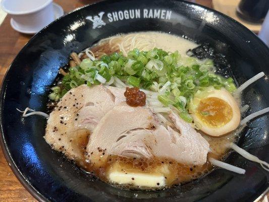 Complimentary  Shogun Ramen with extra Negi & butter