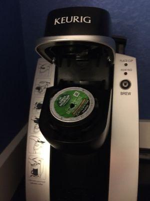 Someone's gross  left over coffee  in the Keurig