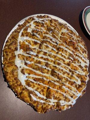 Buffalo chicken pizza