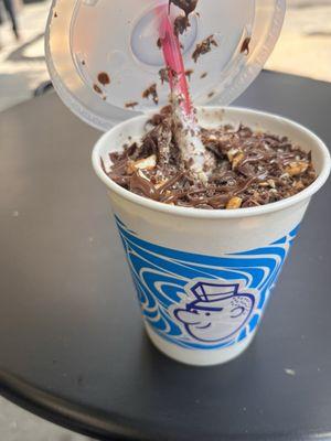 April fancy shake (Malted Nutella & Chocolate cover pretzels) It was delicious.