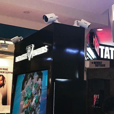 Security Cameras for a Meadows mall Booth.