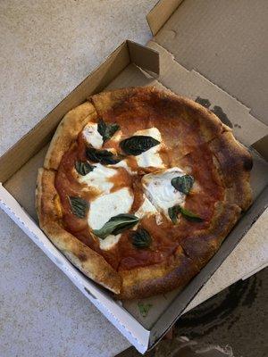 Margherita Pizza. Do not get! Awful - just look at it.