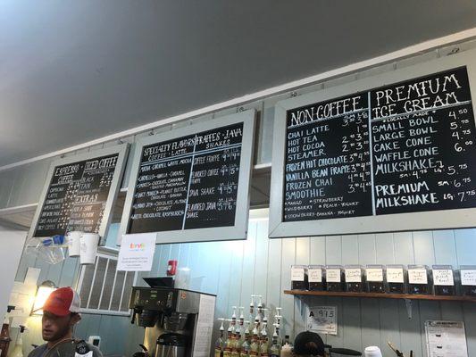 Menu (July 2018)