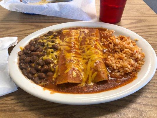 Cheese enchiladas