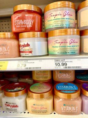 Yummy scented body scrubs!