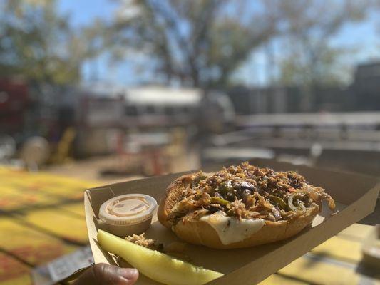 Chicken cheesesteak