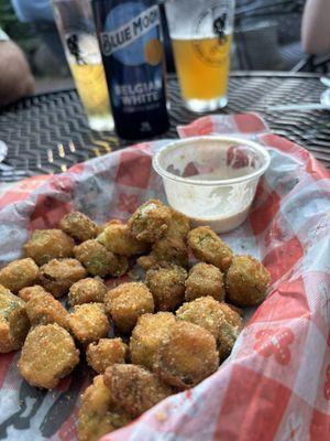 Fried okra appetizer (over half-eaten before I snagged a pic!)