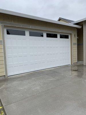 Residential Garage Door with Glass