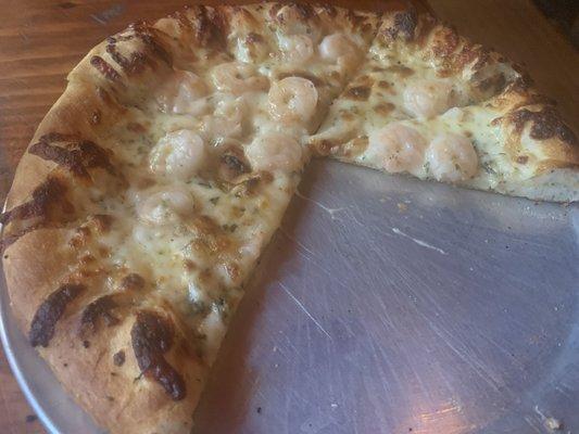 Shrimp pizza