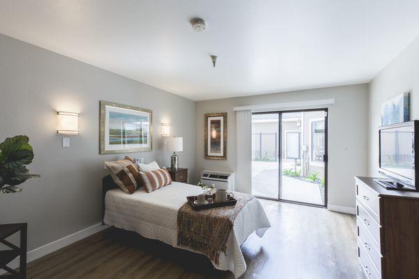 Courtyard View from Model Bedroom